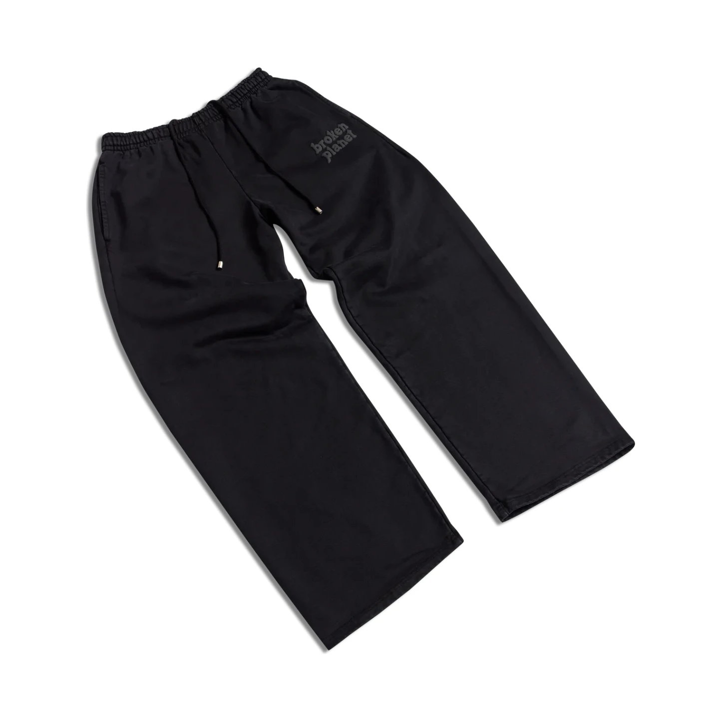 Broken Planet Basics Straight-Leg Sweatpants Washed Black - Image 2