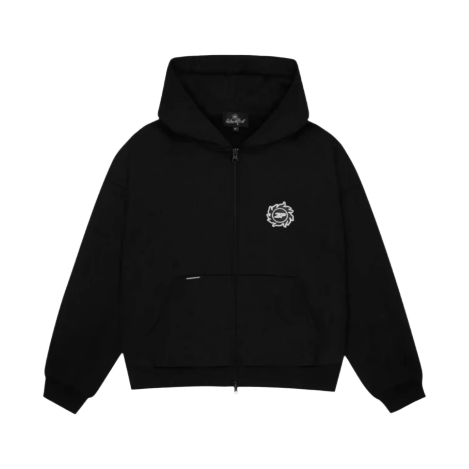 Broken Planet Sun Midnight Black Zip-Up Hoodie