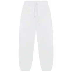 Denim Tears Men's Mono Cotton Wreath Sweatpant White