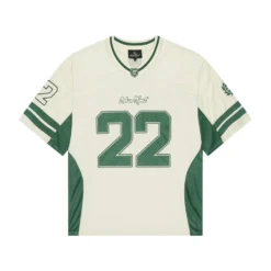 Broken Planet Market Football Jersey Green/ Cream