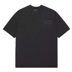 Broken Planet Basics Washed Midnight Black T-Shirt
