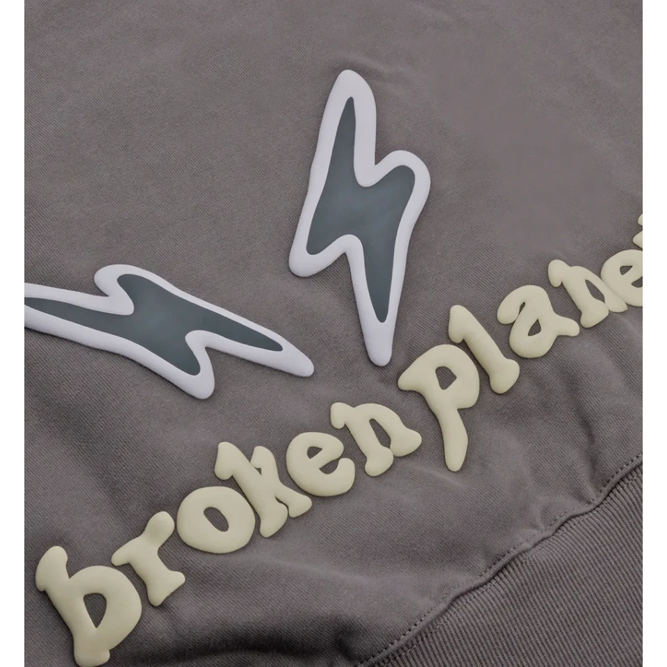 Broken Planet Market Find Your Balance Hoodie Ash Grey - Image 4
