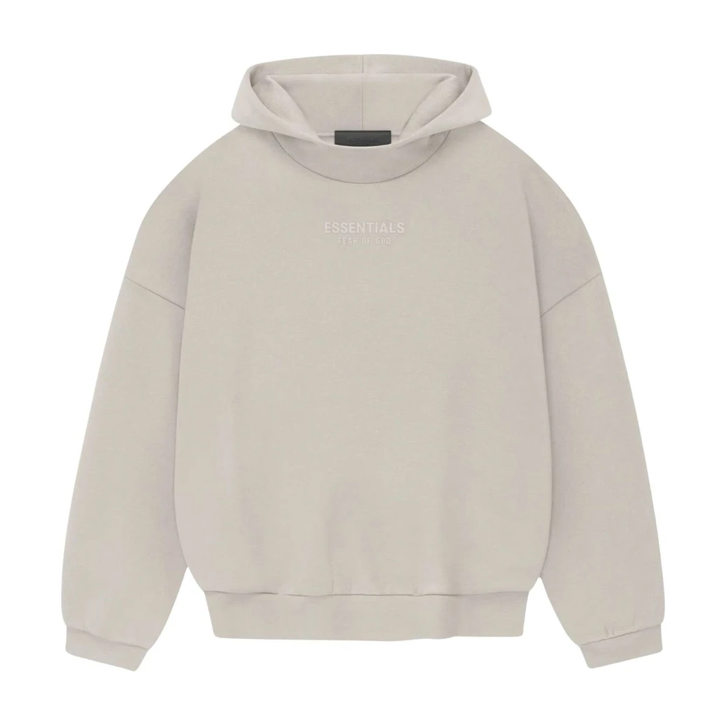 Fear Of God Essentials Hoodie Silver Cloud