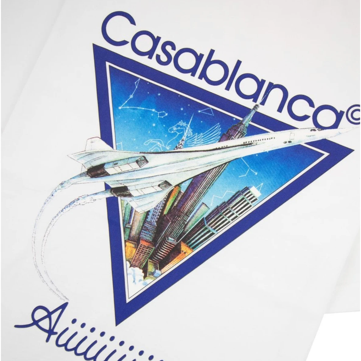 Casablanca Aiiiiir Printed T-shirt White/Multi - Image 4