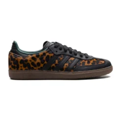 Adidas Samba OG Black Green Leopard (Women's)