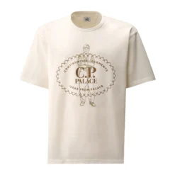 Palace X C.P. Company Mercerized Jersey 30/2 Twisted T-Shirt White