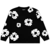 Denim Tears Long Sleeve Cotton Wreath T-shirt Black
