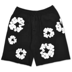 Denim Tears The Cotton Wreath Shorts Black