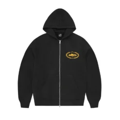 Corteiz Superior Royale Zip Hoodie [Black/Yellow]