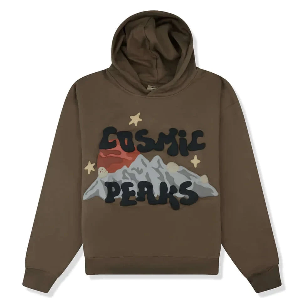 Broken Planet Market Cosmic Peaks Hoodie Cinder Brown
