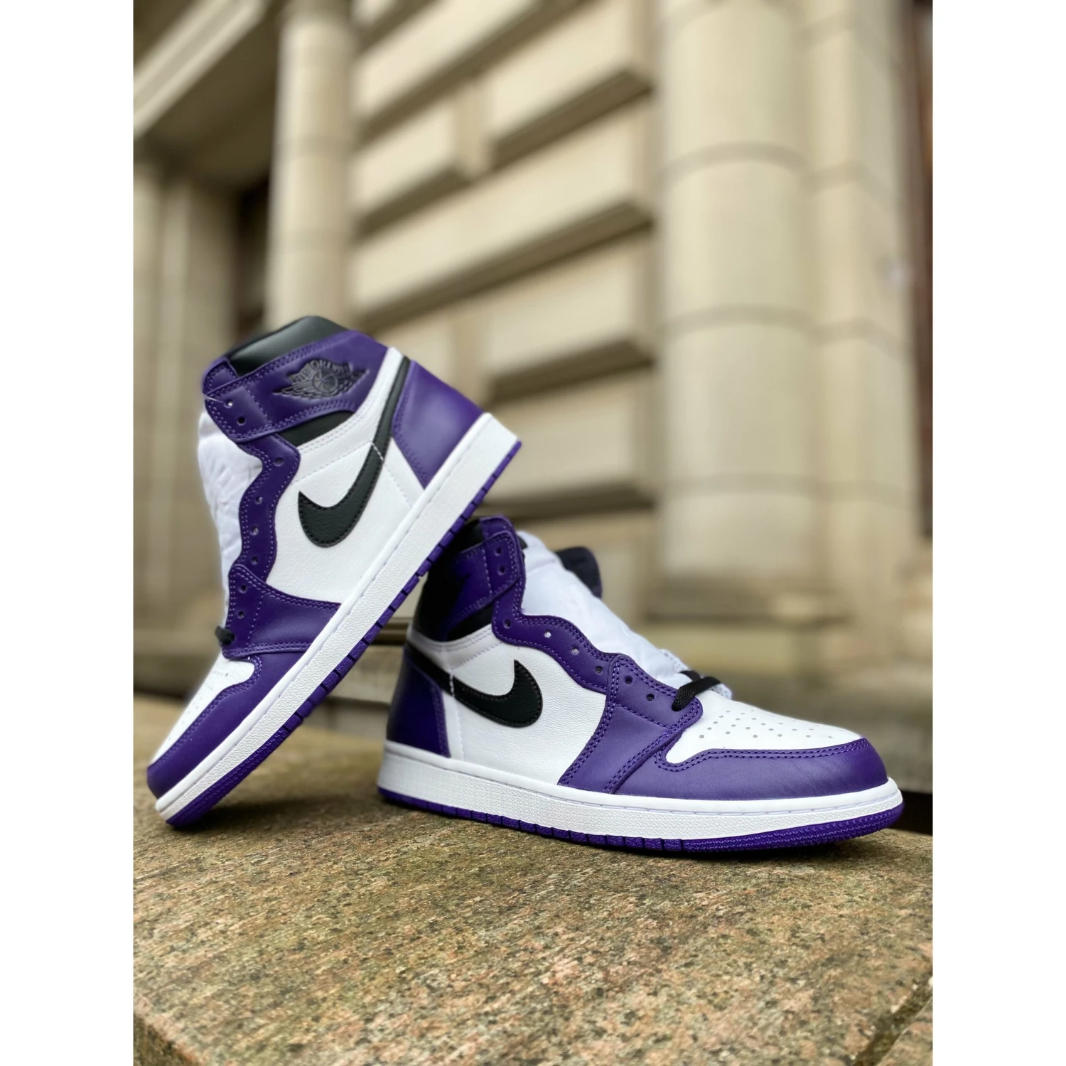 Jordan 1 Retro High Court Purple White (GS) - Image 2