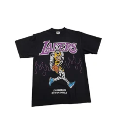 Warren Lotas Lebron James Flames T-Shirts Black