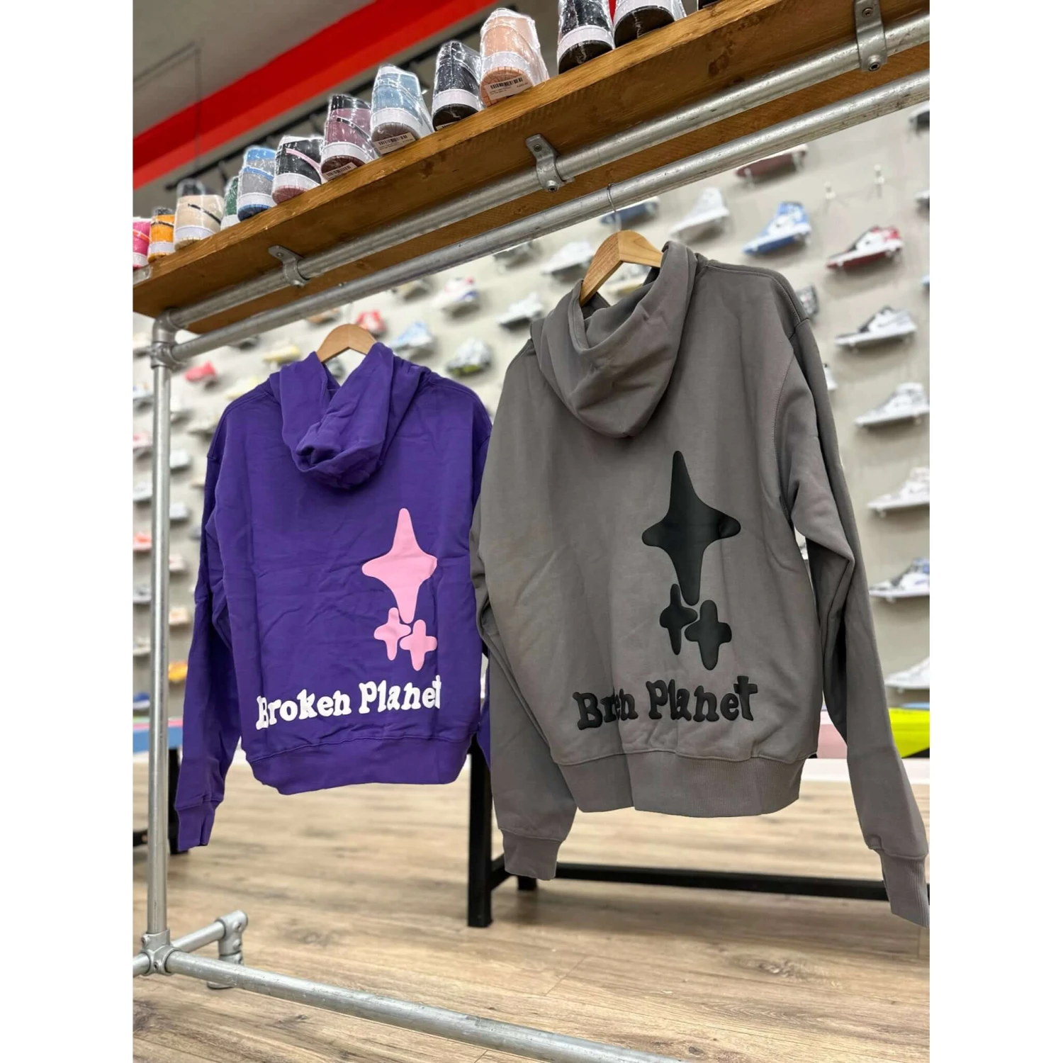 Broken Planet Market Hidden In The Dark Hoodie Shadow Grey - Image 4